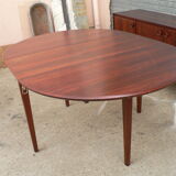 Roundtable scandinavian rosewood to extension