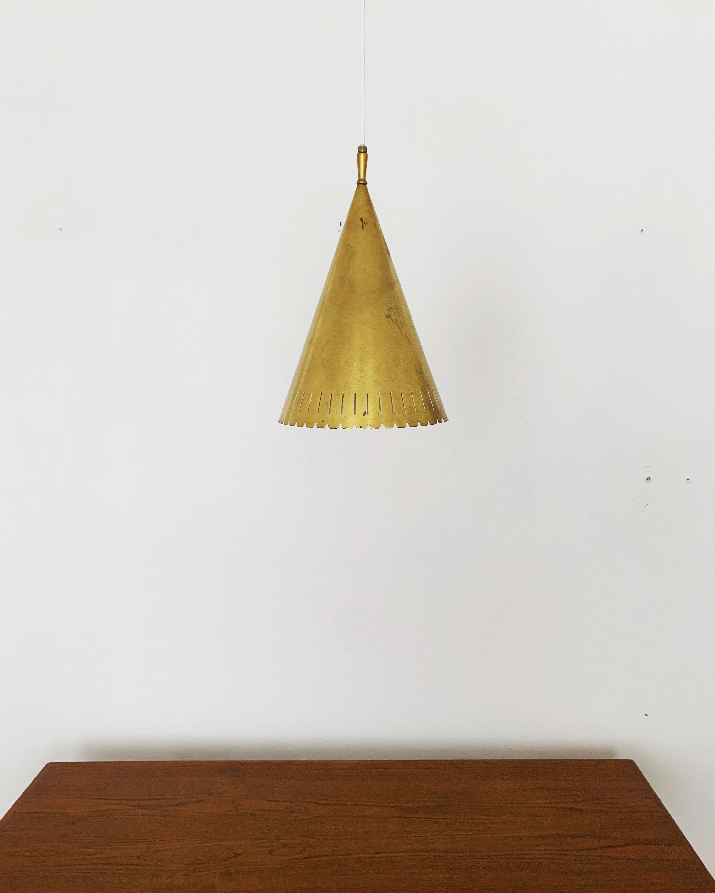 Swedish Mid-Century Modern brass pendant lamp
