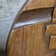 Vintage carved wooden wall plaque, sculptural relief, Czechoslovakia, mid-20th century, 47 cm