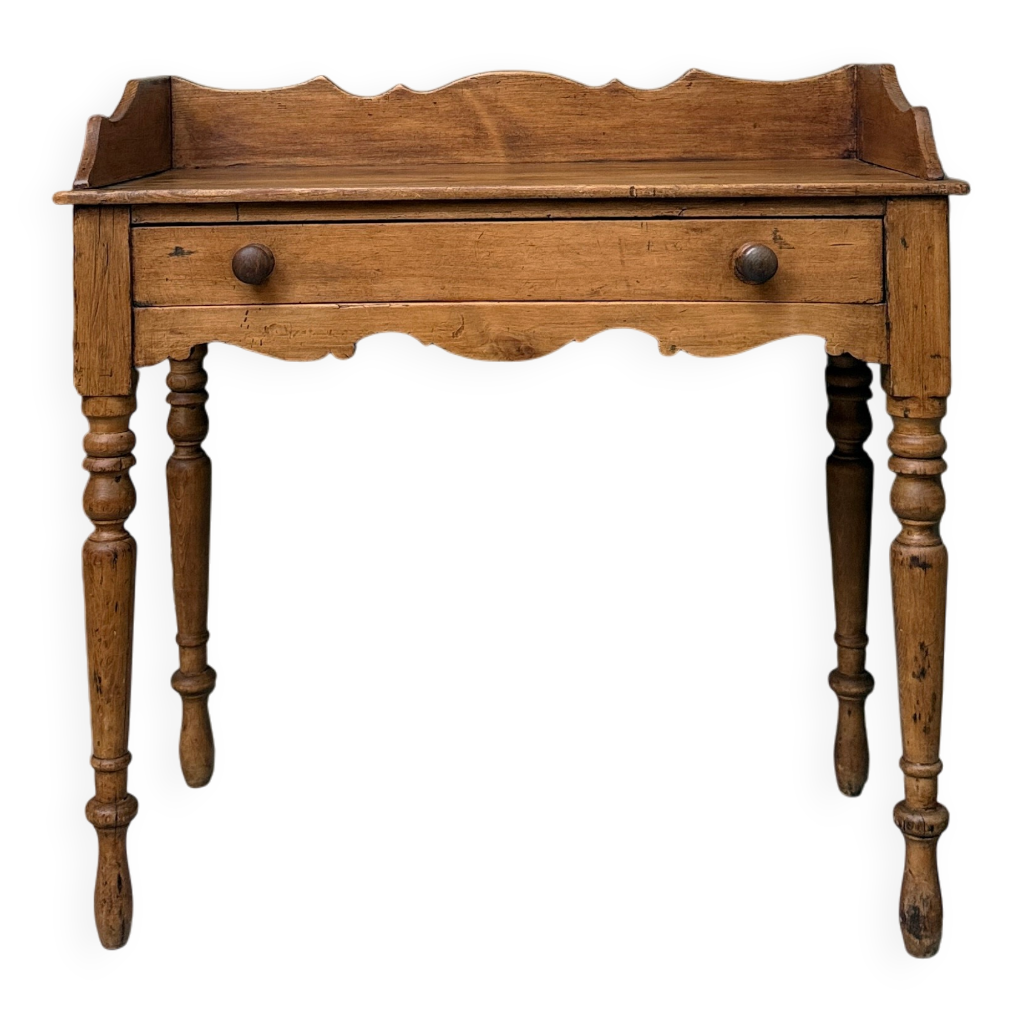 Bureau anglais, console en pin