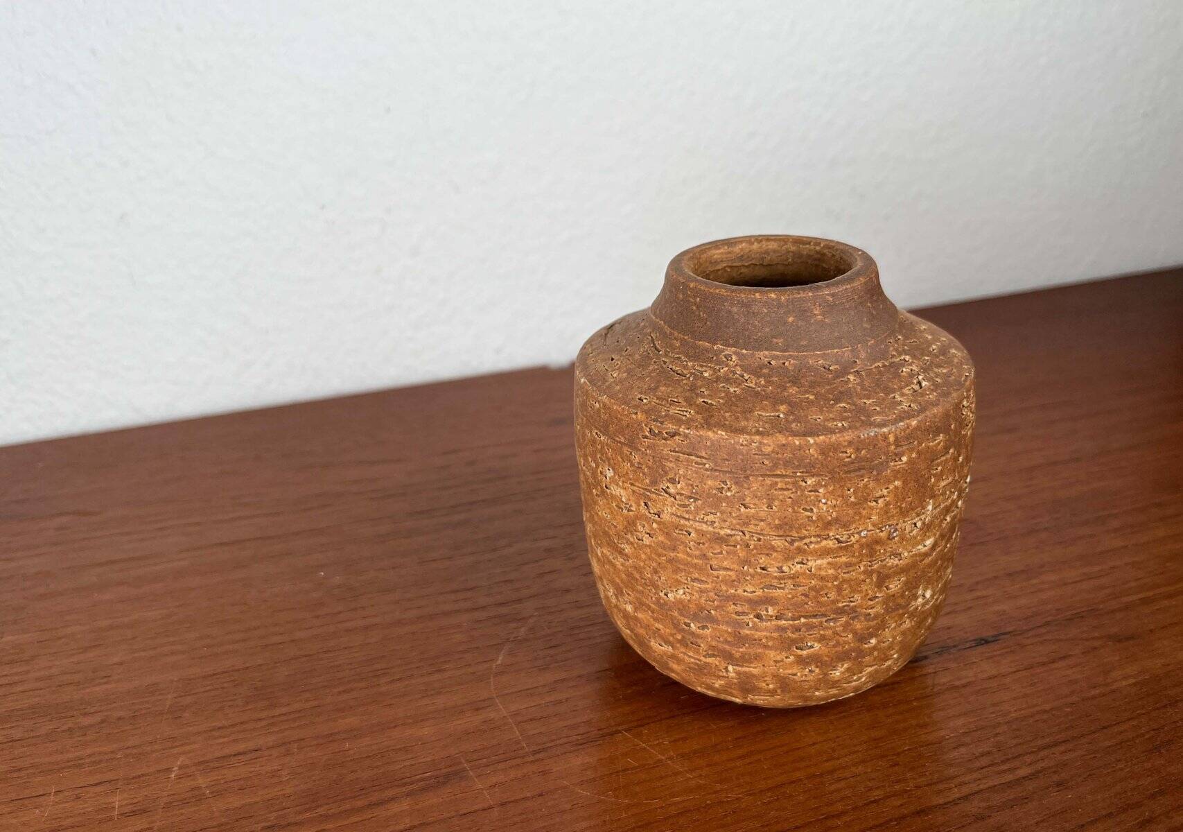 Modern West German ceramic vase from the mid-century by Ü-Keramik Übelacker, 1960s.