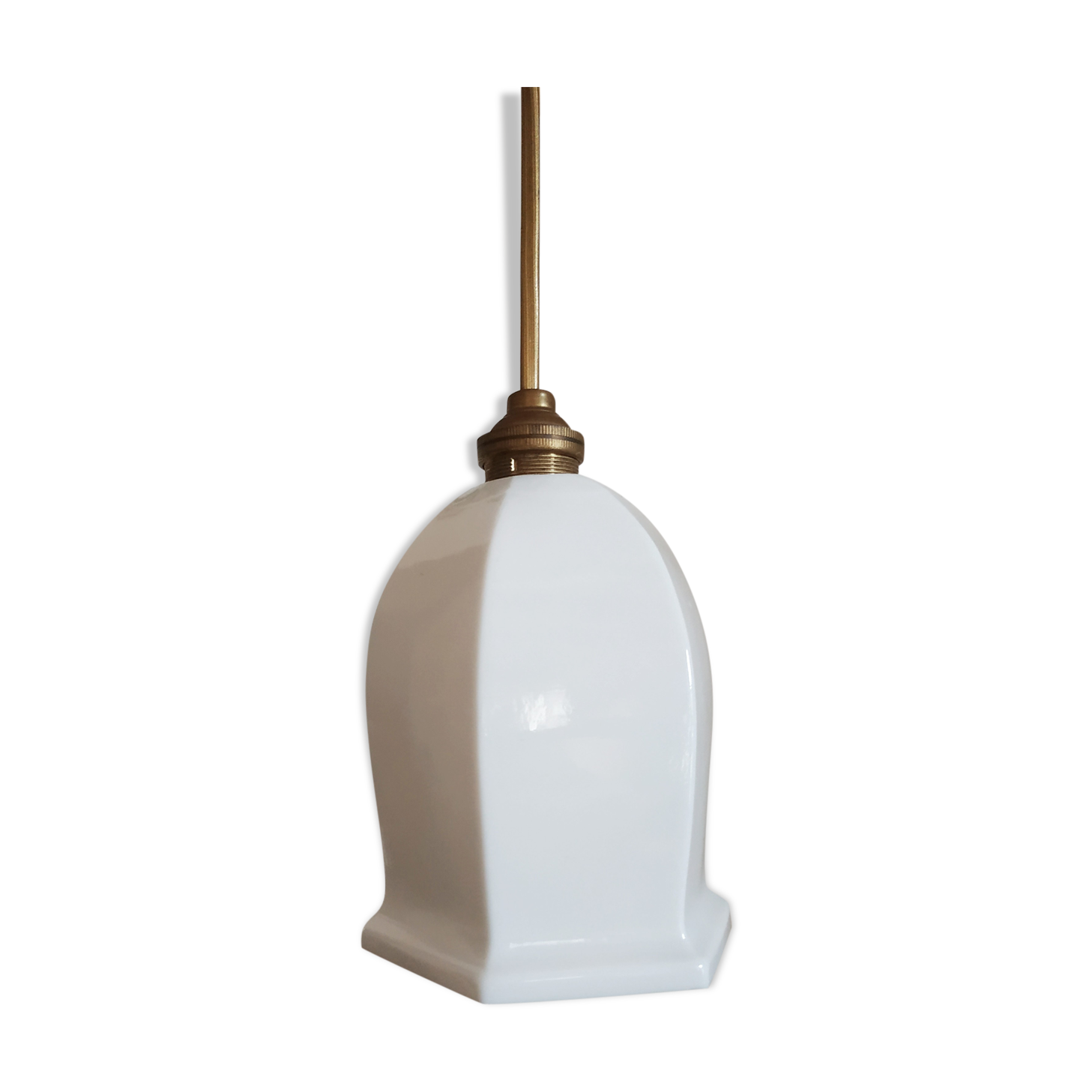 Hanging lamp opaline glass