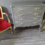 Patinated chest of drawers Louis XV style