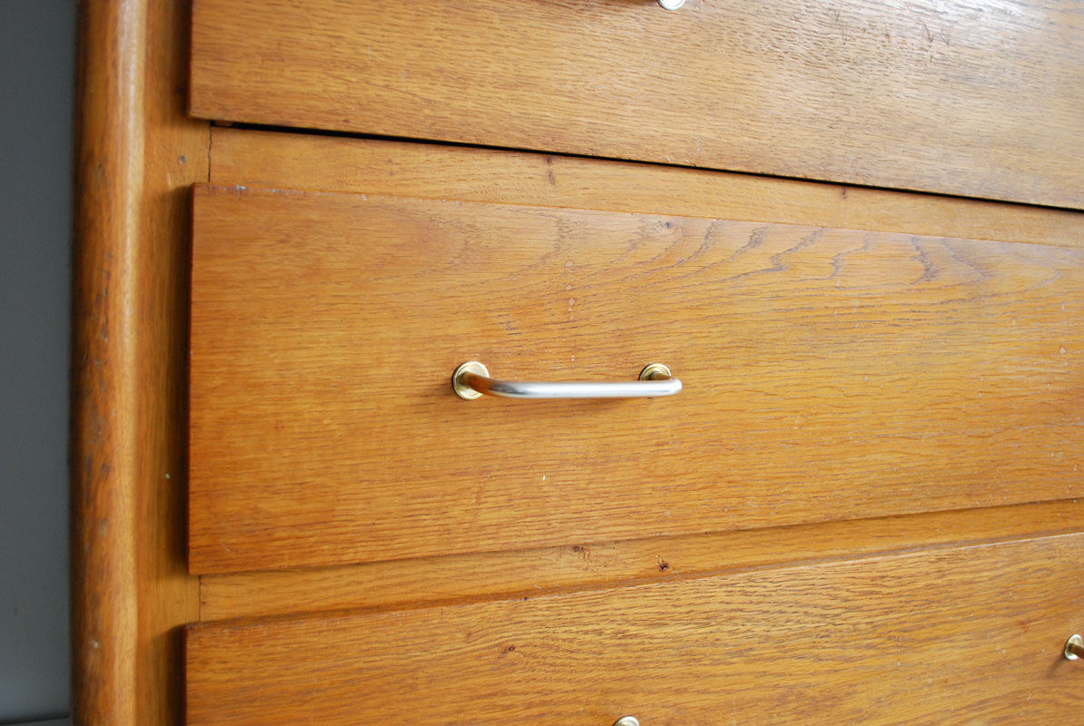 Commode vintage en bois pieds compas