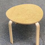 Scandinavian coffee table curved wood ikea svalsta 73cm