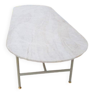 Table avec plateau en pierre