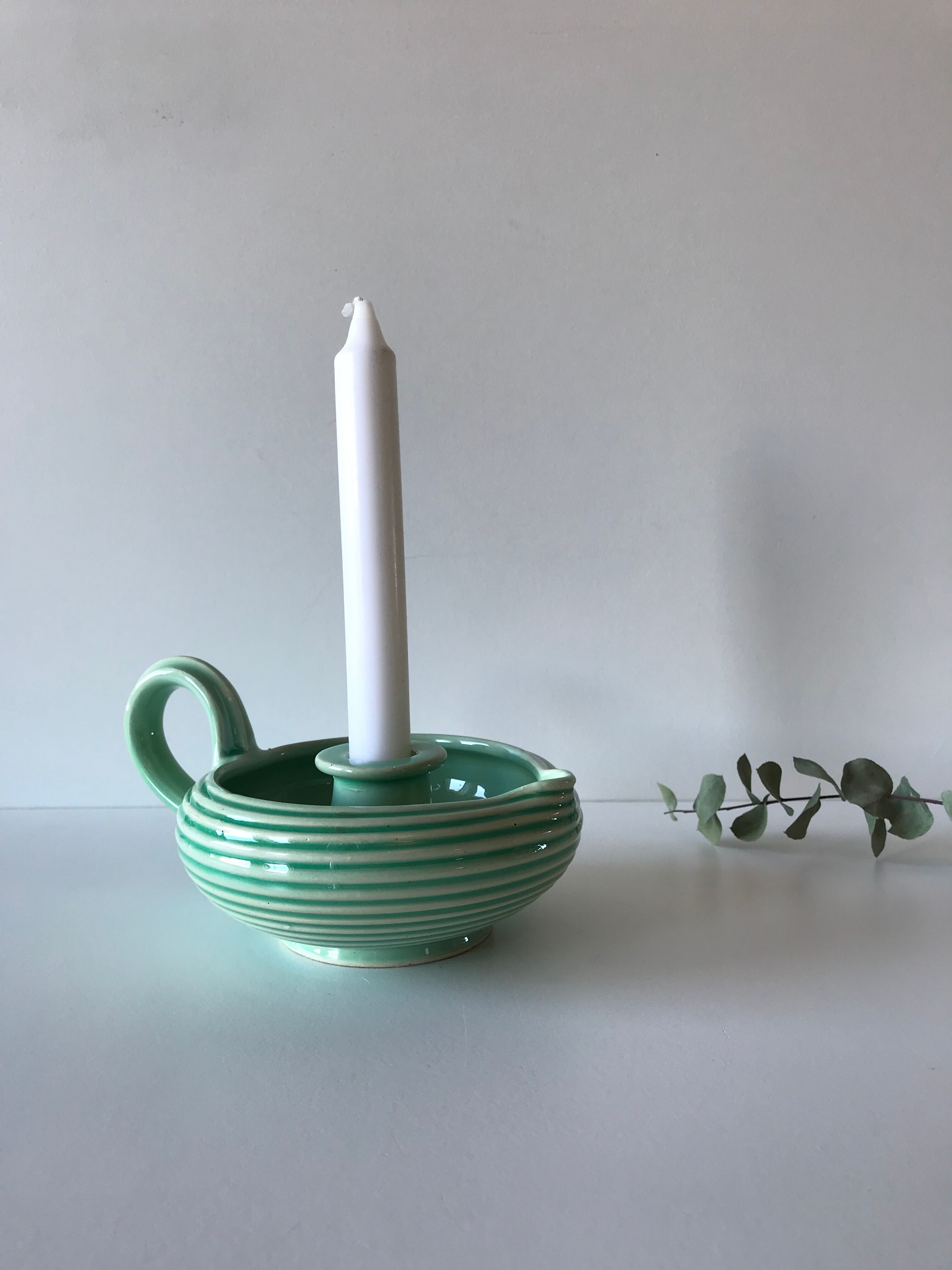 Candlestick in ceramic Elchinger