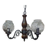 Vintage chandelier 3 branches up
