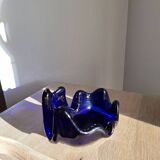 Vide poche verre bleu