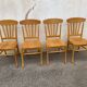 Set de 4 chaises contemporaines style bistrot