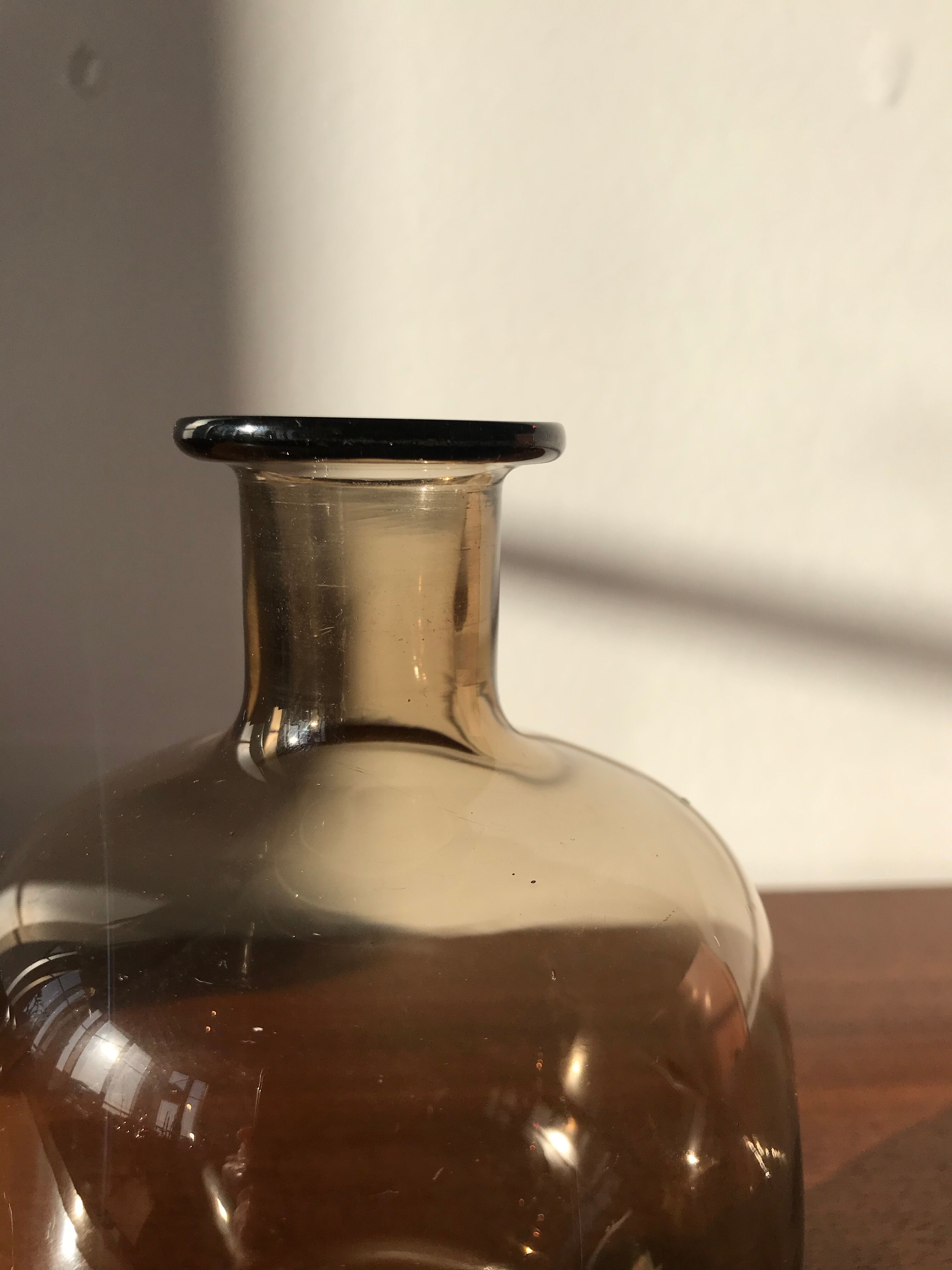 Smoked glass carafe