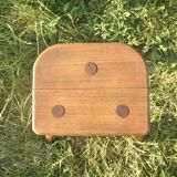 Antique tripod farm stool - wooden milking stool