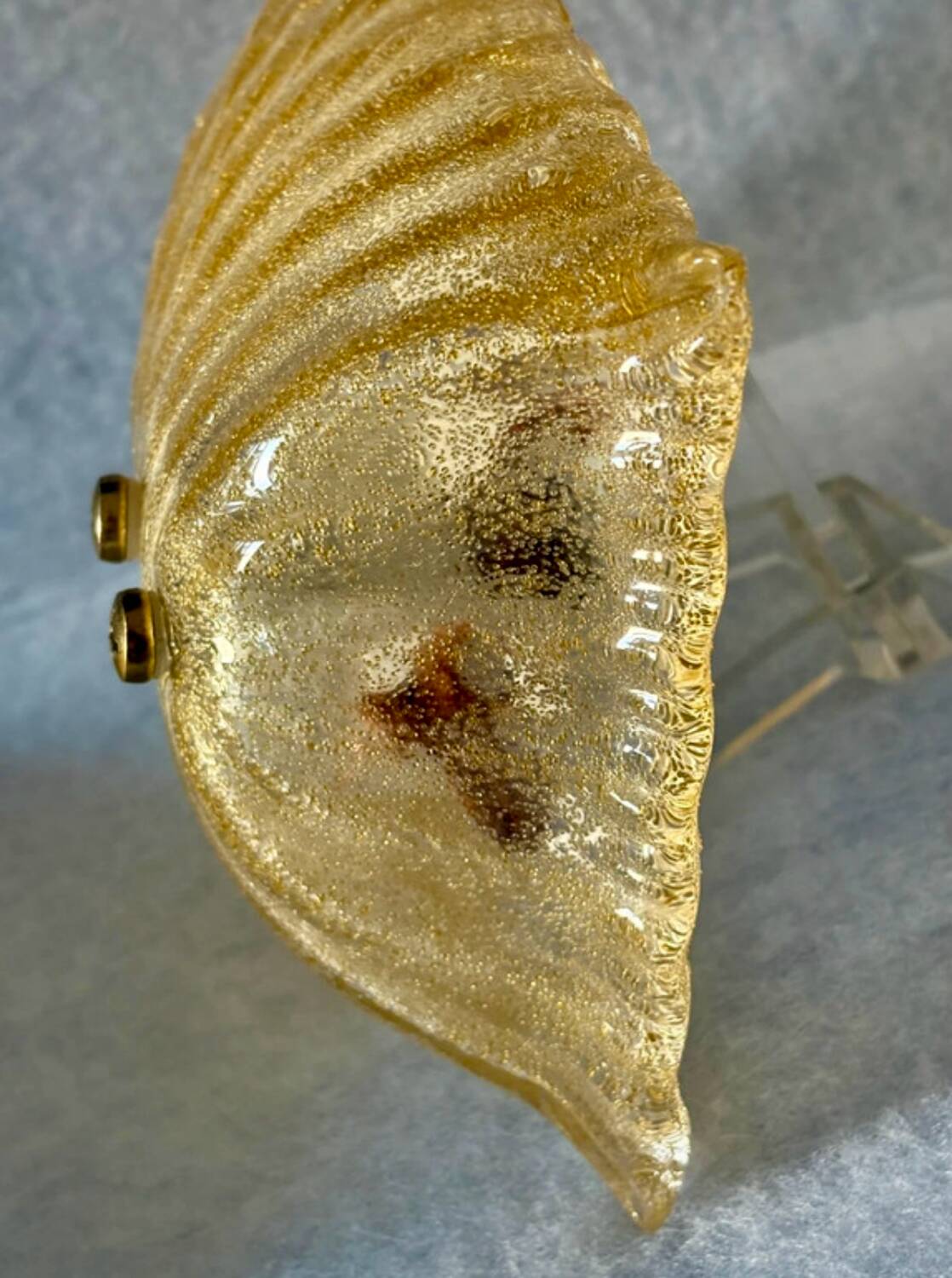 Murano glass wall lights by Mazzega, Italy 1970.
