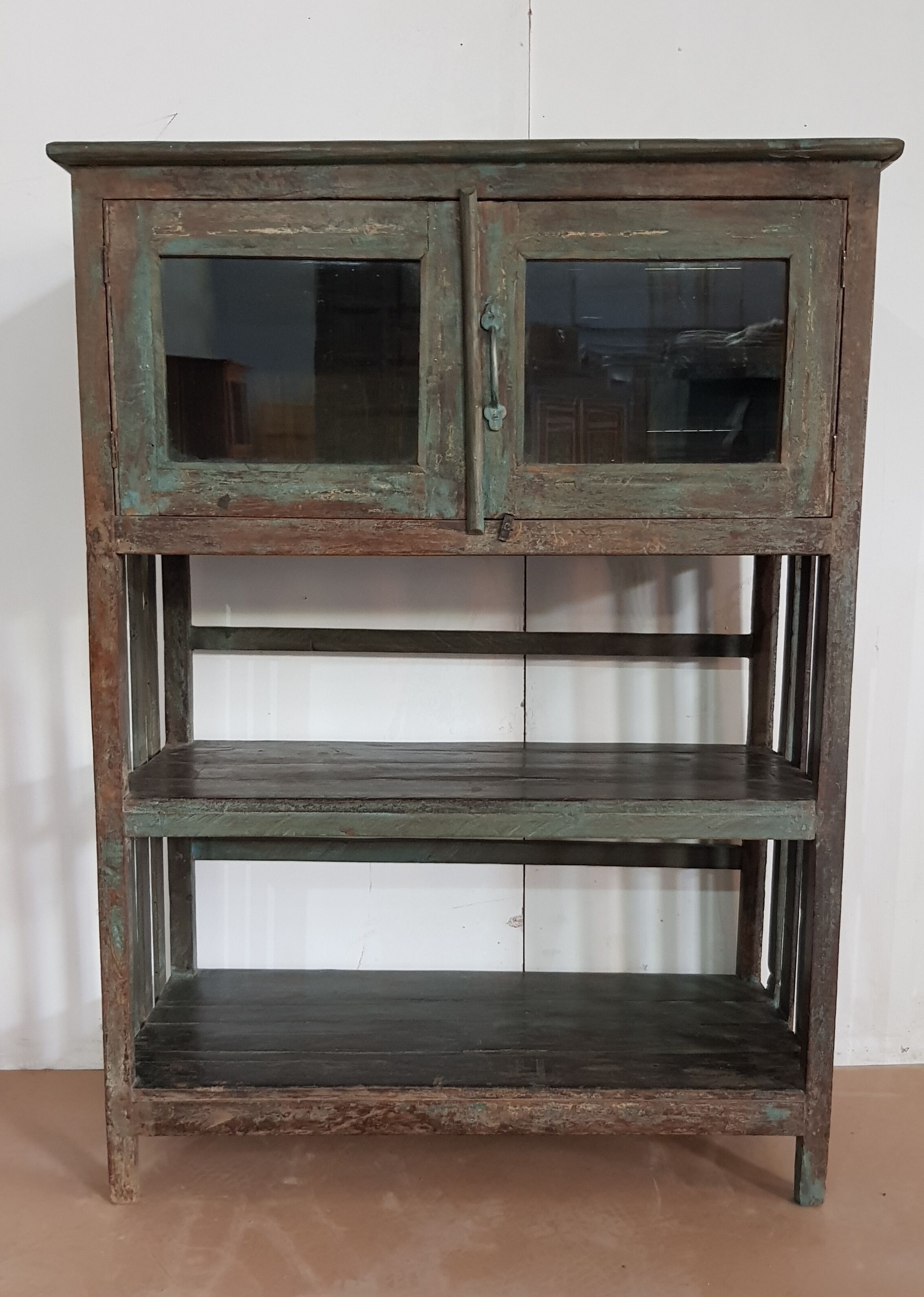 Old cupboard burmese teak shelf