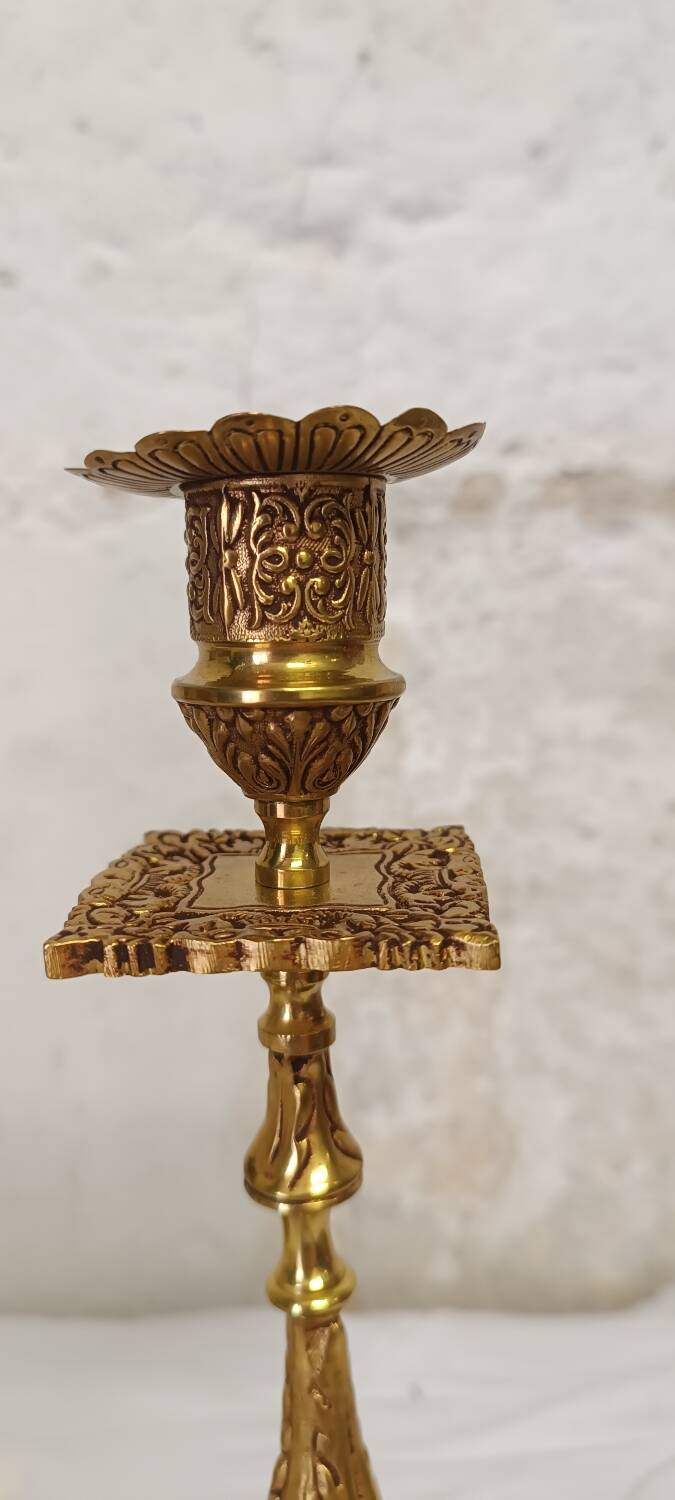 Pair of Victorian candlesticks