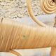 Peacock rattan headboard one person