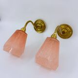 Paire d'appliques col de cygne