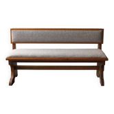 Solid oak bench from 1960.