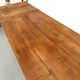 Large extendable farmhouse table in solid cherry wood - 1900s
