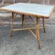 Table vintage bambou & rotin 1950