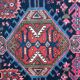 Tapis ancien persan couloir fait main 100x375 cm