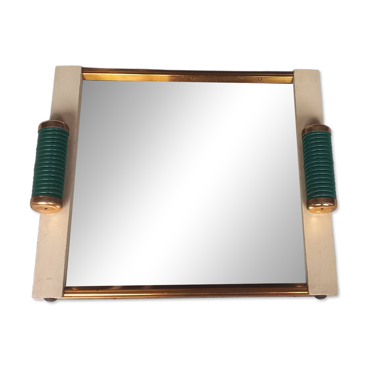 Art Deco service mirror plateau from the 1930s.