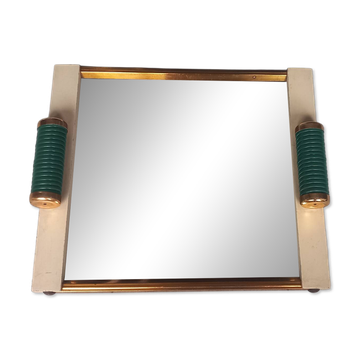 Art Deco service mirror plateau from the 1930s.