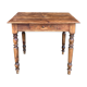 Farmhouse table 80x59cm XIXth century wooden with drawer