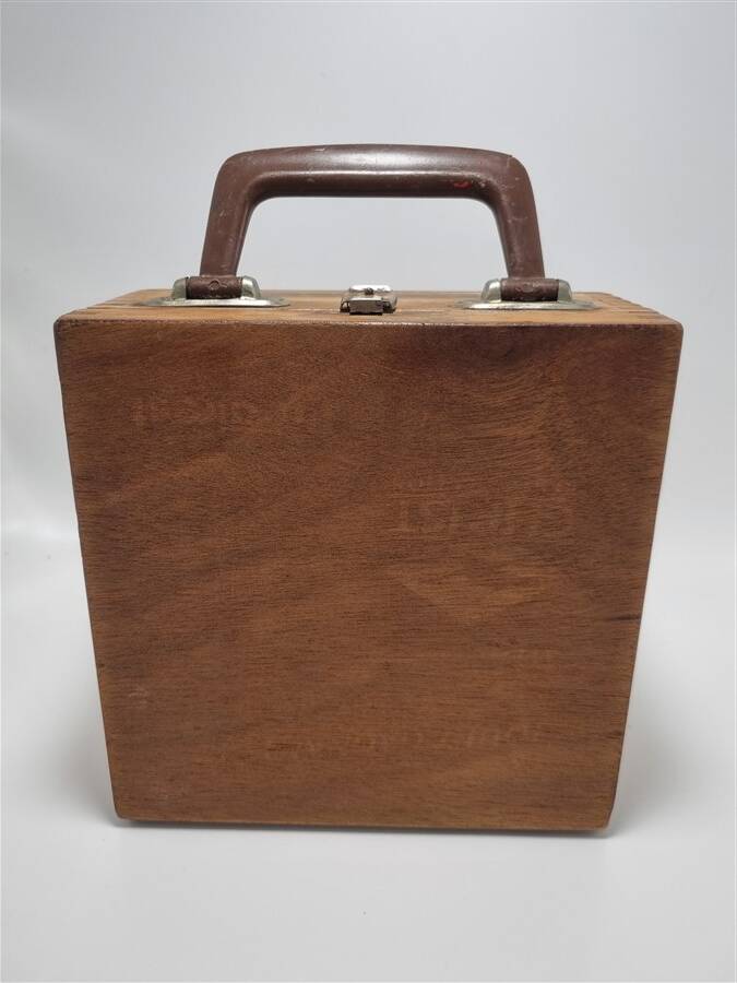 Wooden suitcase
