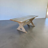 Table d’atelier en pin