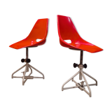 Pair of swivel chairs by Miroslav Navratil for Vertex