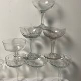Antique champagne glasses