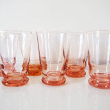 Set of 6 glasses pink