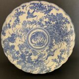 Chinese porcelain plate inspired by the blue family, late nineteenth early twentieth century