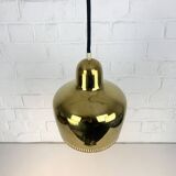 Golden Bell brass pendant light Alvar Aalto Louis Poulsen, Denmark 1950s