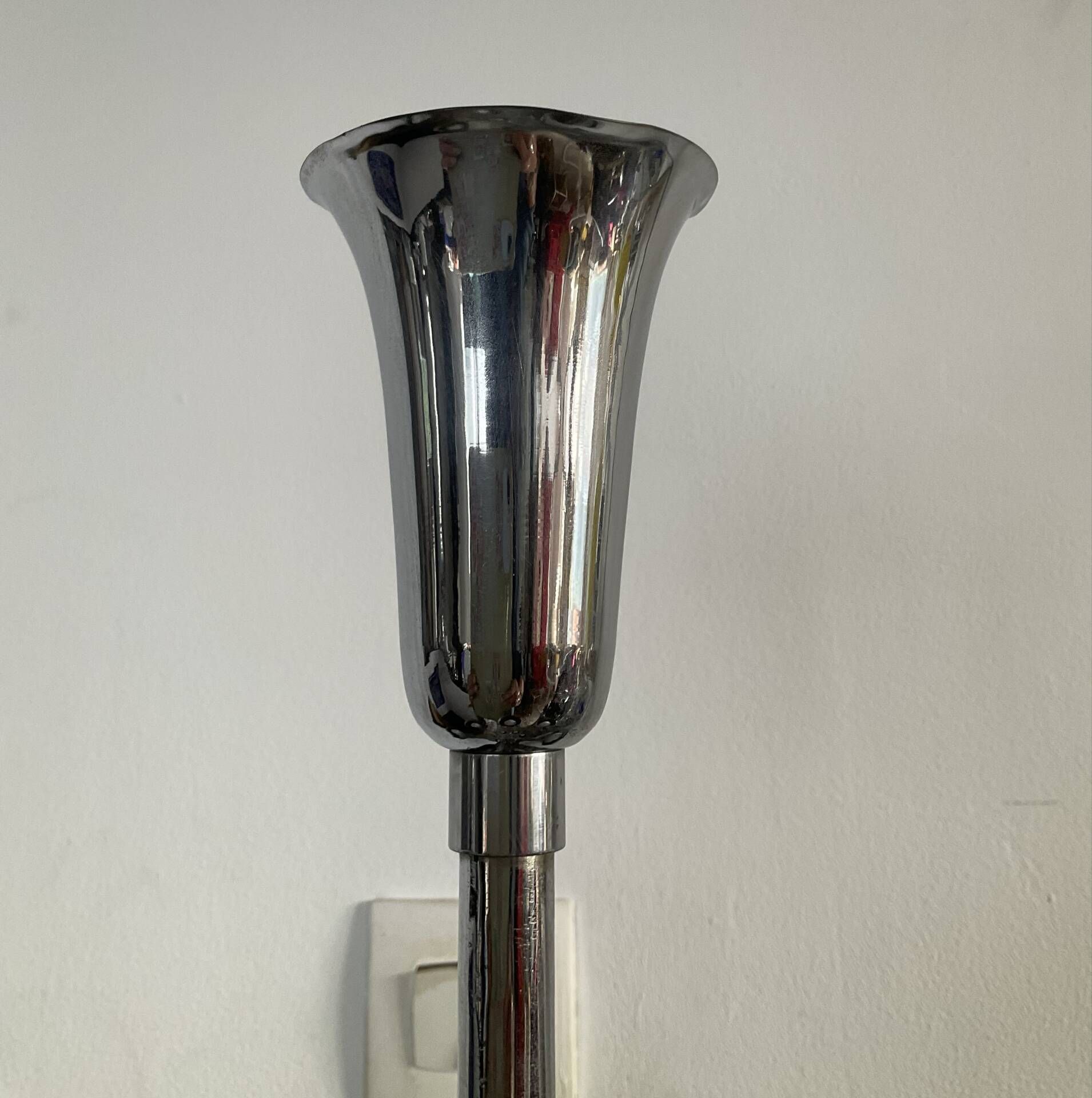 1970s Space Age "trumpet" floor lamp