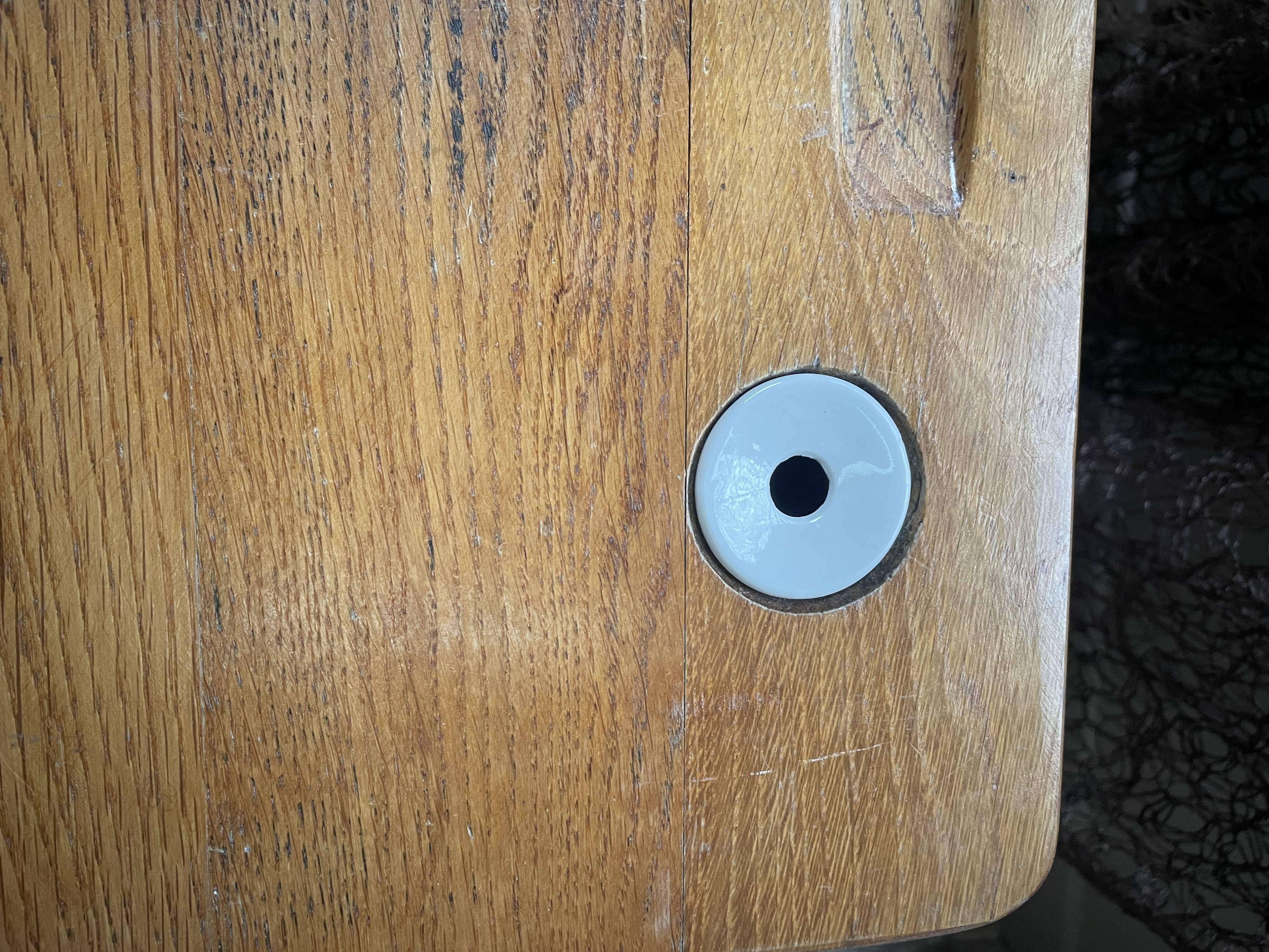 vintage wooden school desk with its chair