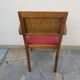 Fauteuil bridge rouge années 50