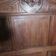 Antique solid oak headboard
