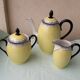 Sugar bowl and milk jug in porcelain