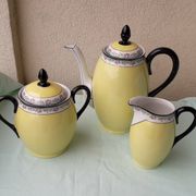 Sugar bowl and milk jug in porcelain