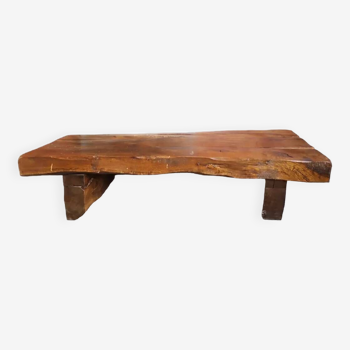 Wasi sabi brutalist coffee table in solid wood
