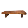 Wasi sabi brutalist coffee table in solid wood