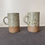 Pyrite stoneware mugs