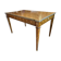 Louis XVI Directoire desk table richly inlaid, brass belt and 2 drawers, 19th century