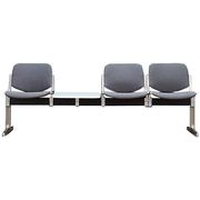 Grey aluminium bench, Danish design, 1960s, production: Denmark