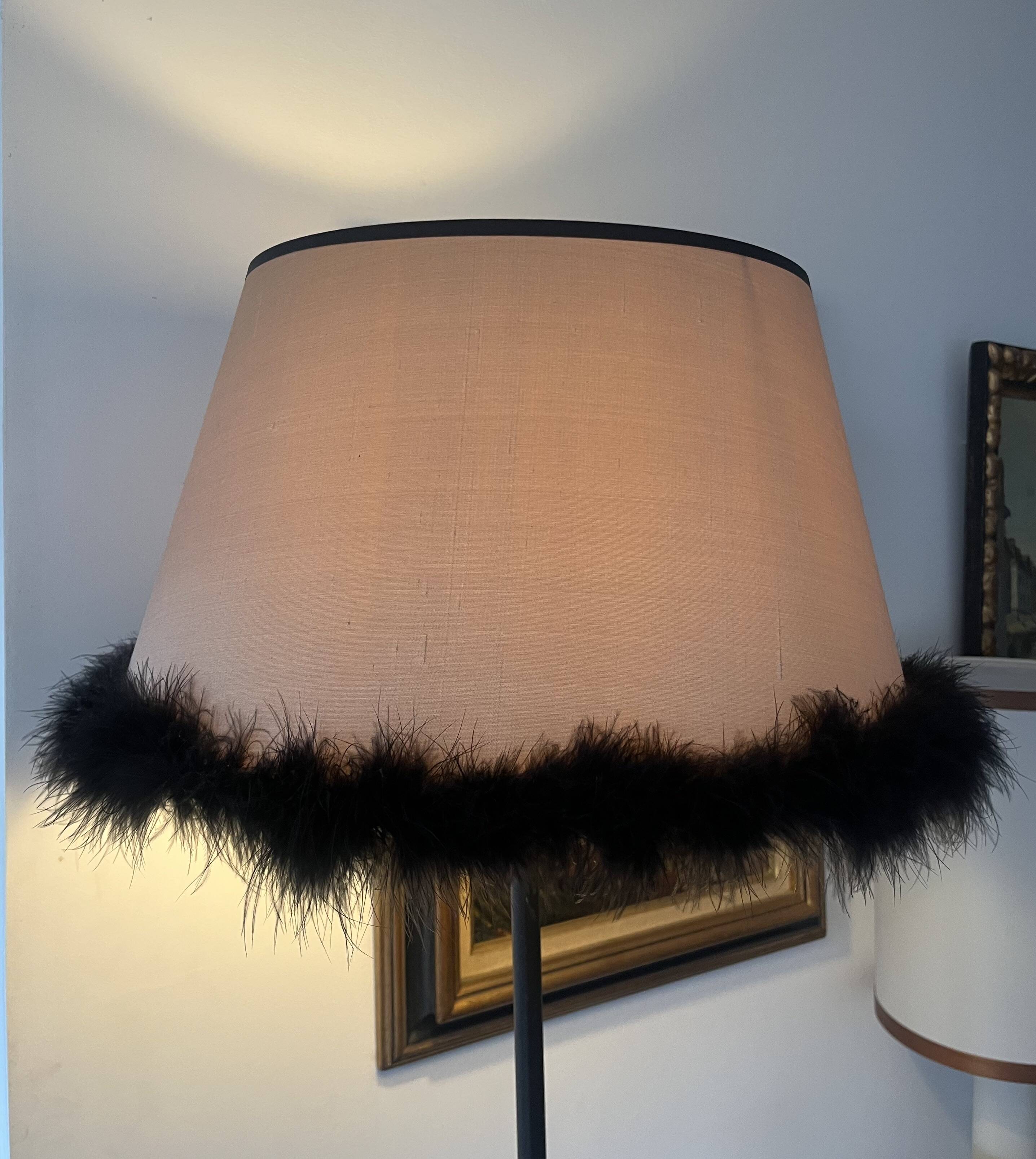 Black iron tripod floor lamp - Vintage 1950s / 1960s