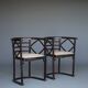 Model 728 'Fledermaus' chairs attributed to Josef Hoffmann for J & J Kohn,