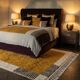 Handmade traditional natural wool rug size 2/3 m