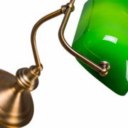 Notary banker desk lamp brass matte